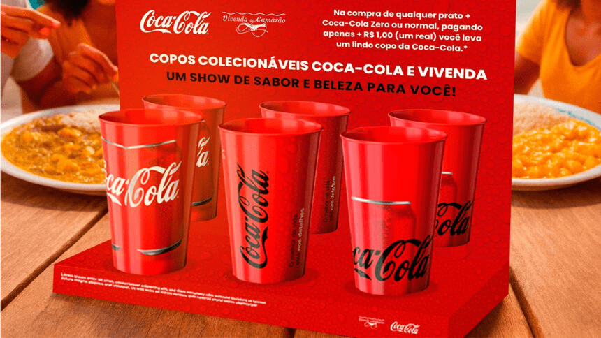 Leia mais sobre o artigo Vivenda do Camarão e Coca-Cola lançam campanha com copos colecionáveis